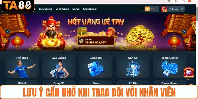 Lưu ý cần nhớ khi trao đổi với nhân viên